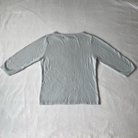 V.A.S. Clothing Co. Pale Blue Crop Sweater - Picture 2 of 3